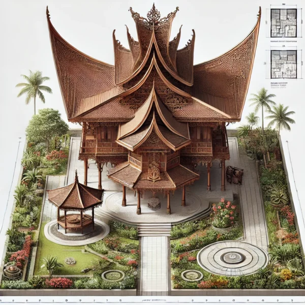 Desain Rumah Adat Sumatera Barat - Image 3